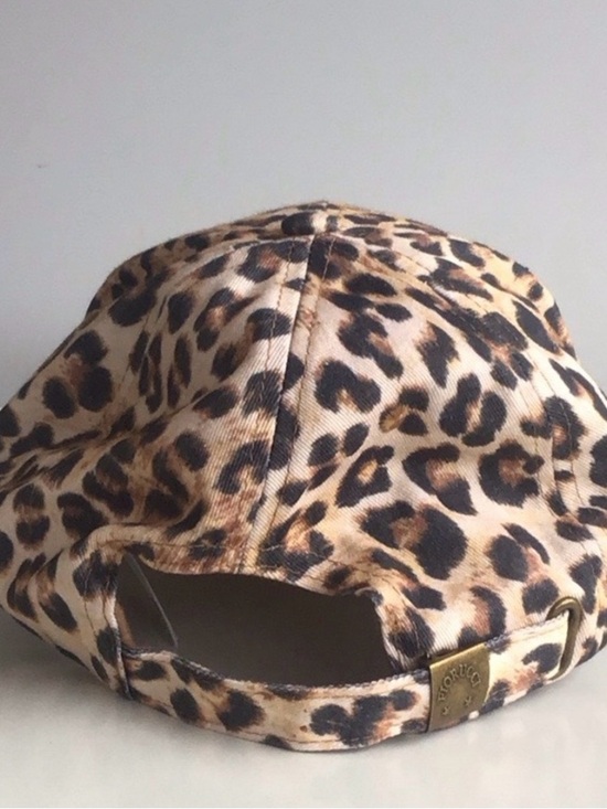 Fiorucci Leopard Print Vintage Angels Cap
